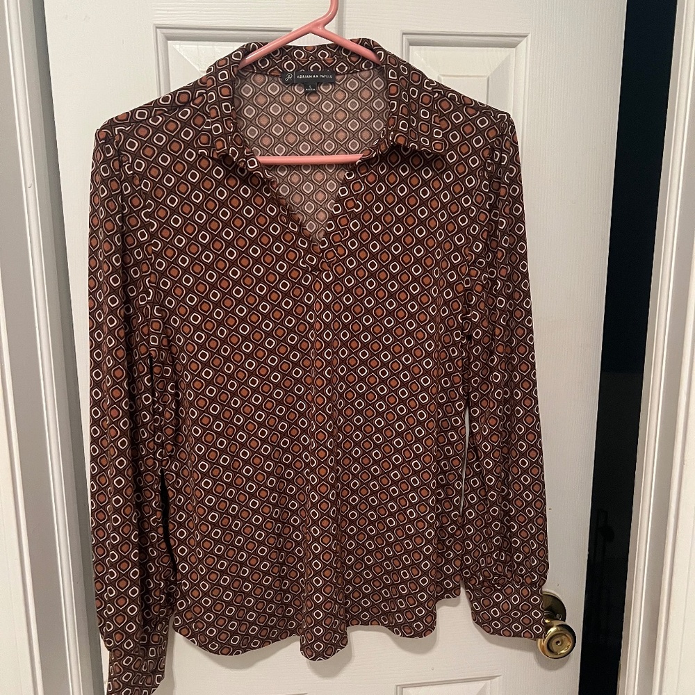 Adrianna Papell top size small